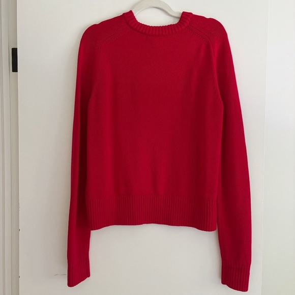 Banana Republic Cotton Silk Crewneck Sweater Red Size M - Picture 5 of 7